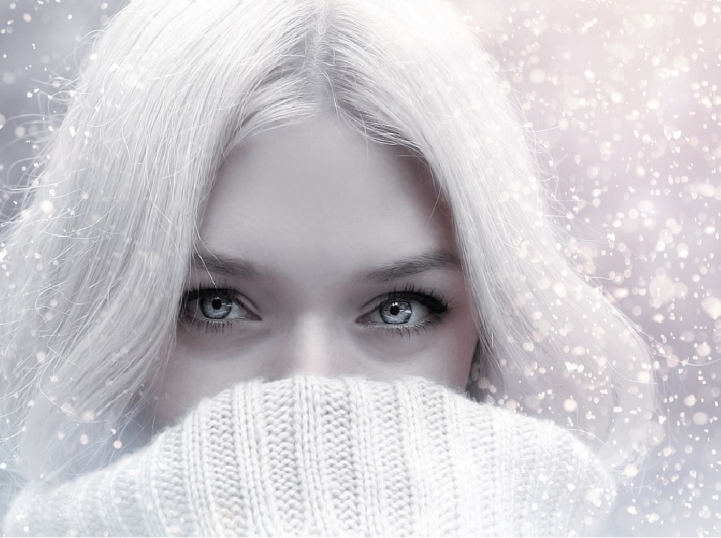 Bild einer Frau im Winter, verlinkt zum Artikel "Gesunde Haut im Winter"